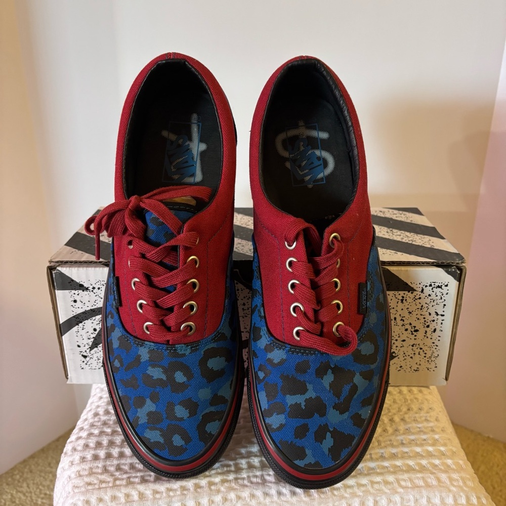 Vans Vault x Stray Rats OG Era LX Rio Red Snorkel Blue Mens 10.5 - Picture 4 of 8